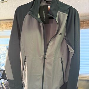 J.Lindeberg Men's Two-Tone Gray Performance Jacket NEW WITH TAGS